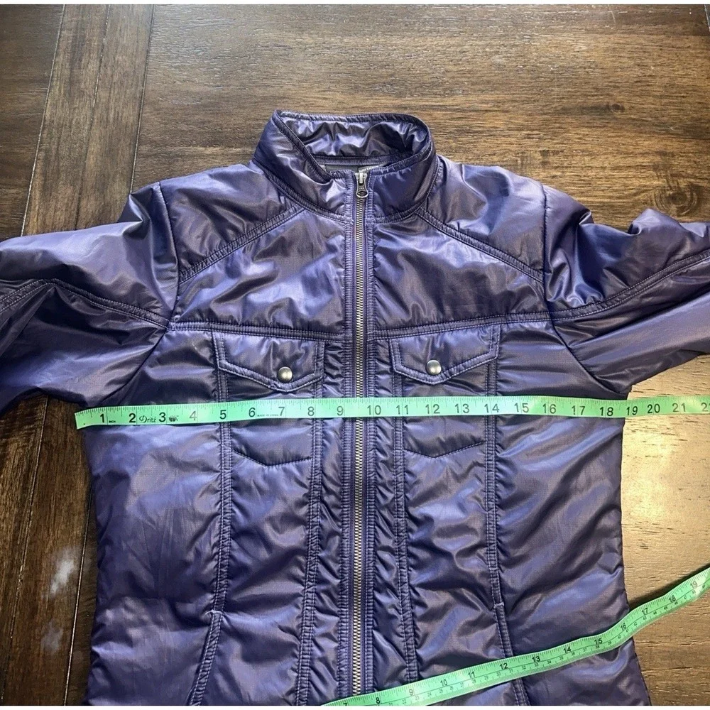 Kuhl Women's XS Pertex Tech Primaloft Full Zip Lightweight Jacket Coat Purple - Picture 9 of 10